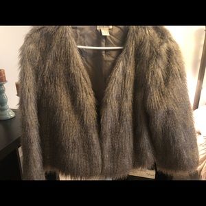 Lucky brand faux fur coat